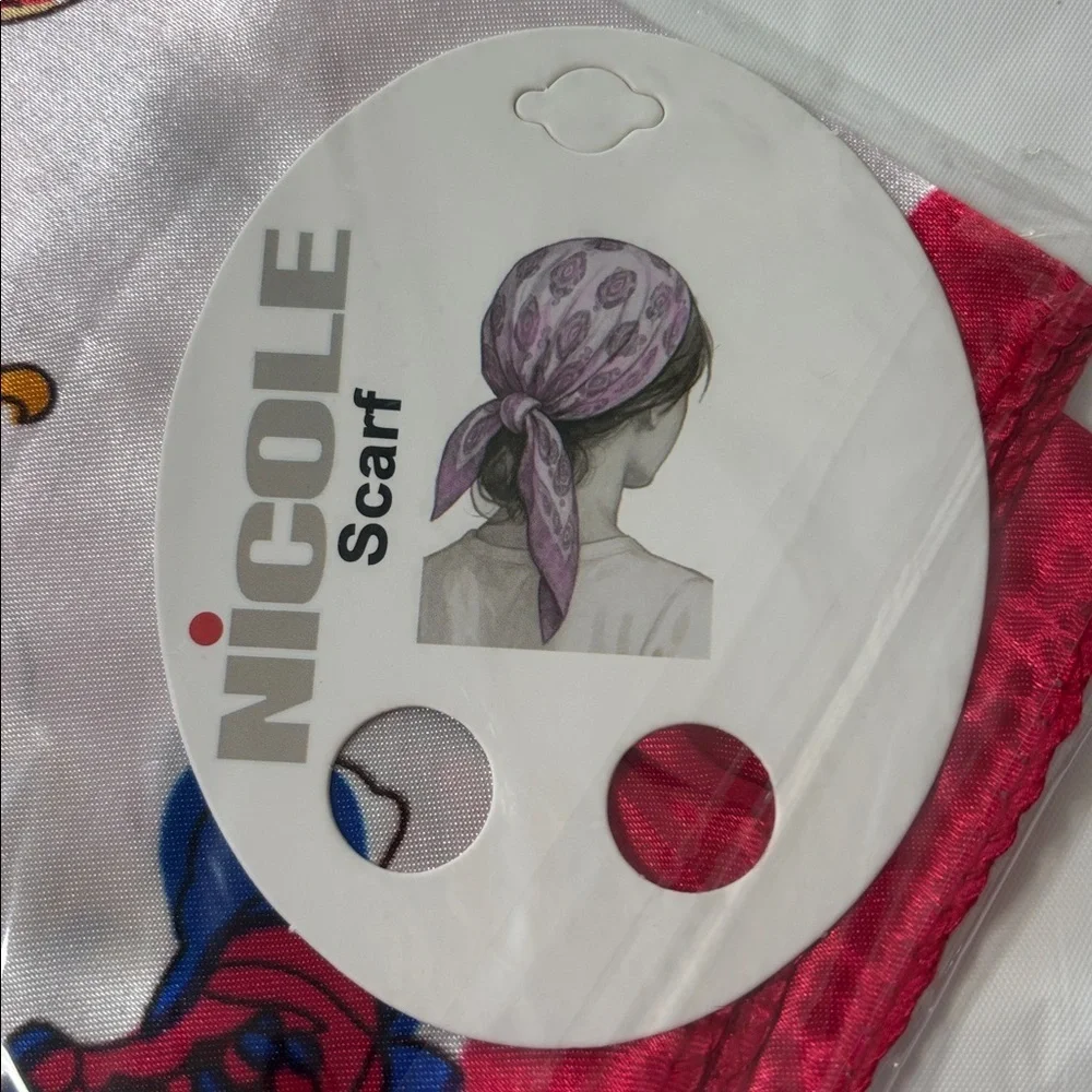 Nicole Multicolor Silk Floral Scarf
